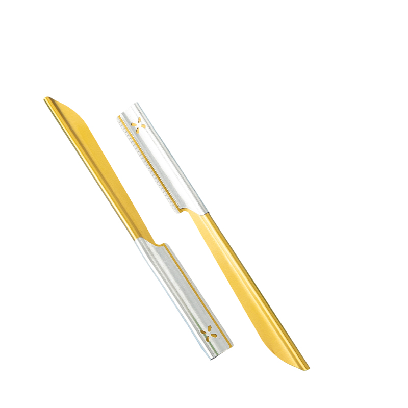 Øyenbryn og ansiktstrimmer barberhøvel med anti-skli grep