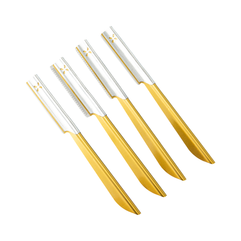 Øyenbryn og ansiktstrimmer barberhøvel med anti-skli grep