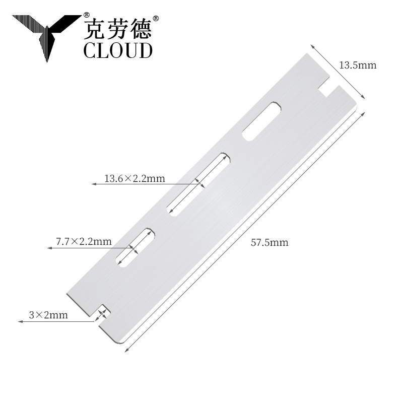 Single Edge korrugerte barberblader
