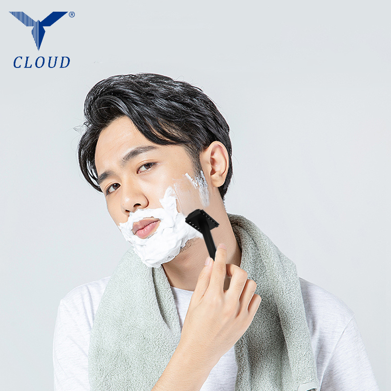 Reise Bærbar 74 Blade Plastic T-formet barberhøvel