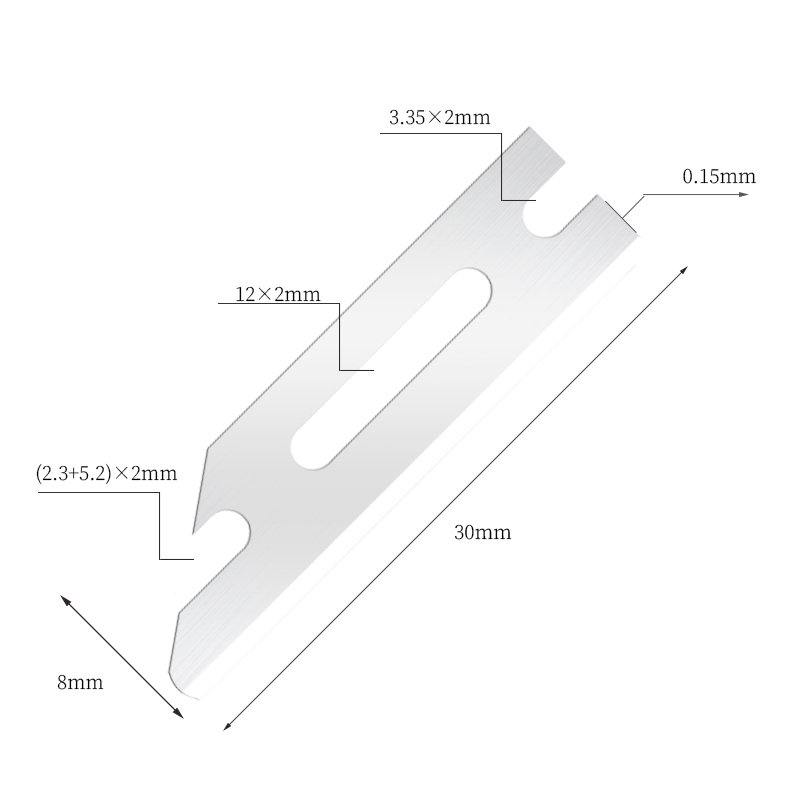 Bærbare, ultra-glatte barberblader i rustfritt stål