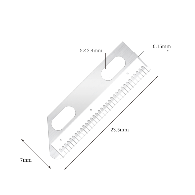 Bærbare, ultra-glatte barberblader i rustfritt stål