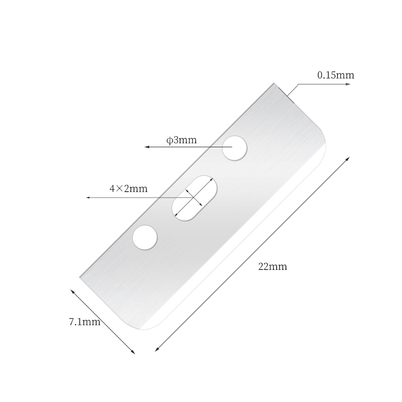 Multifunksjonelt silkeglat øyenbrynsfjernerblad