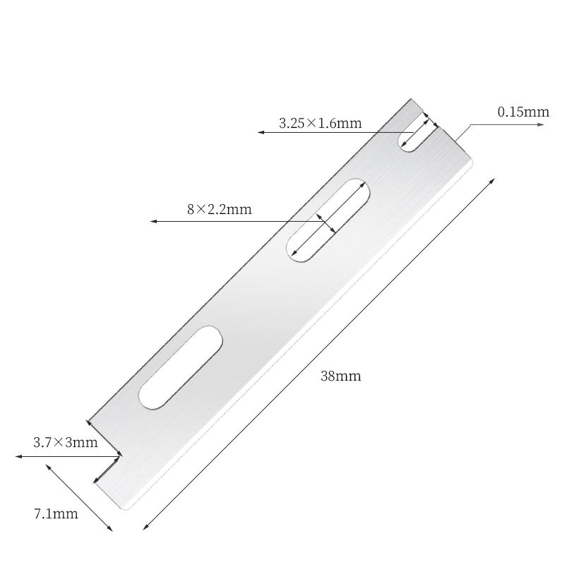 Flerbruks gjenbrukbare barberblader for øyenbryn i rustfritt stål