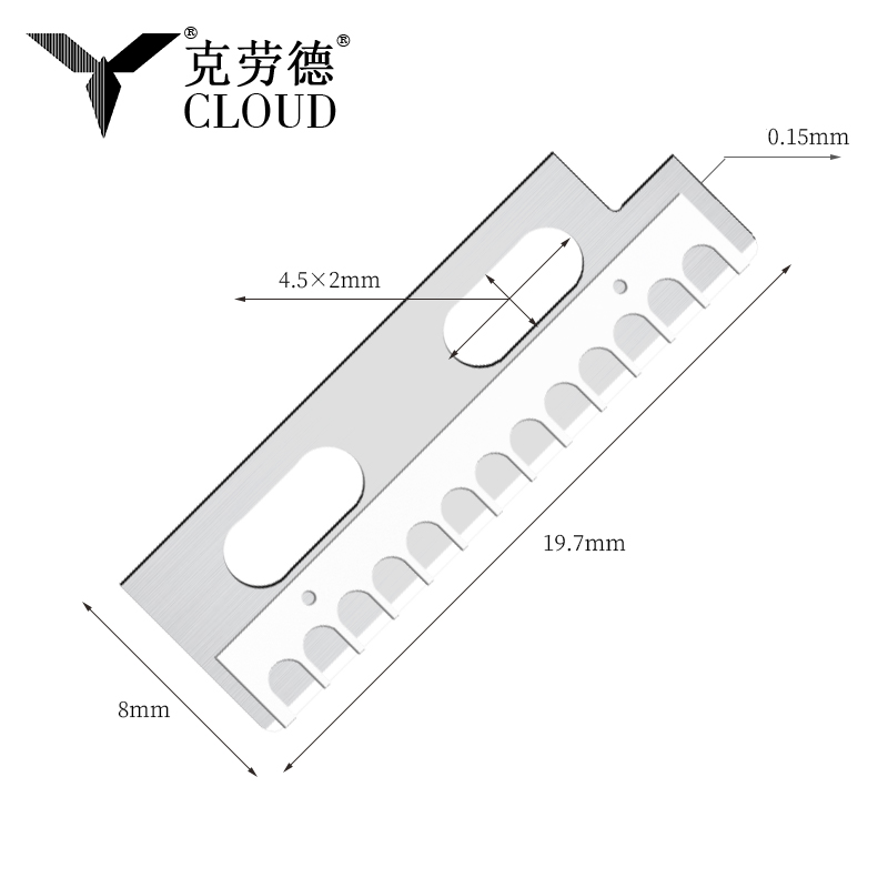 Presisjons skarpe knivblader i rustfritt stål