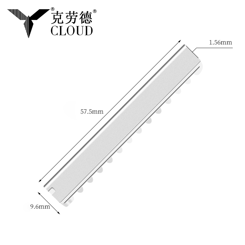 Enkantet hårklippeblad i rustfritt stål