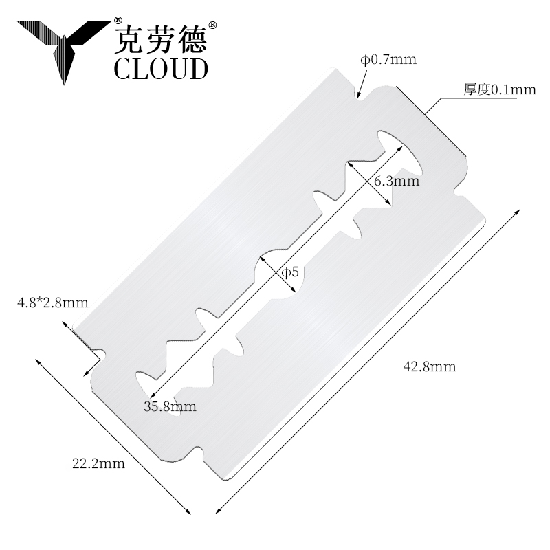 Super Steel 74 Blades Double Edge Barberblader
